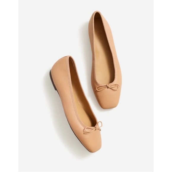 Madewell Tan Leather Flats